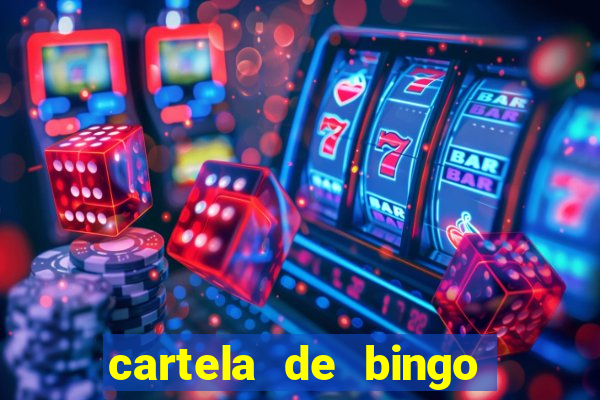 cartela de bingo cha de bebe